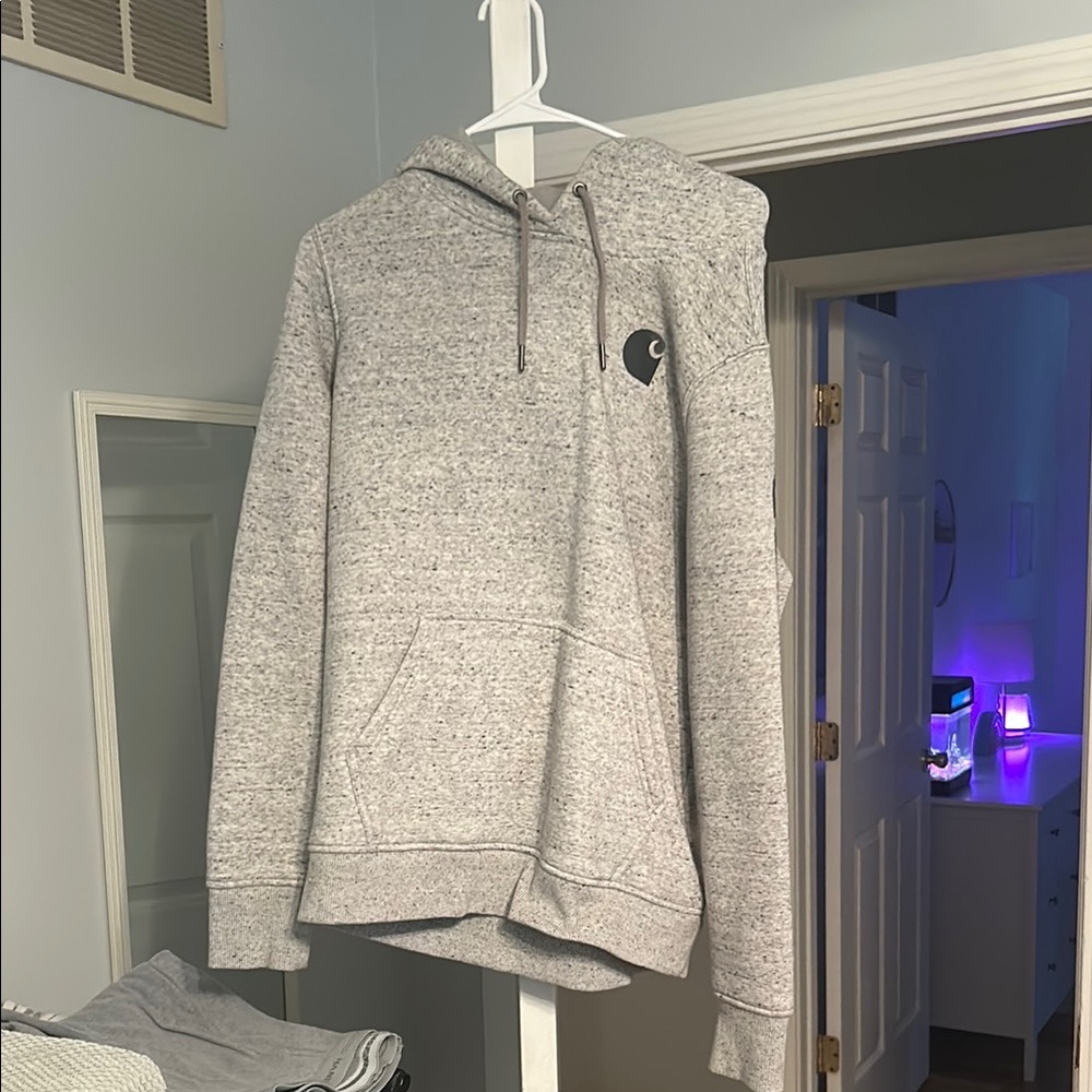 Carhartt Gray Hoodie with Logo